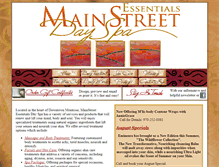 Tablet Screenshot of montrosedayspa.com